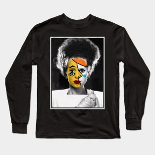 Surreal Cubist Bride of Frankenstein Long Sleeve T-Shirt